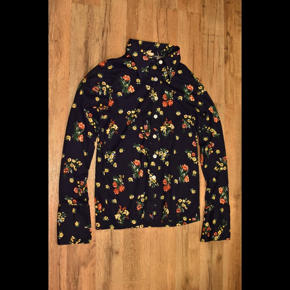 Vintage | Floral Button Down Blouse